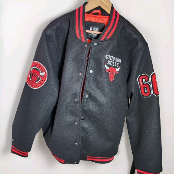Chicago Bulls Letterman Jacket Original Deluxe Size XLarge New With Tags - Picture 2 of 10